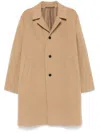 Paul Smith Wool Coat In Brown
