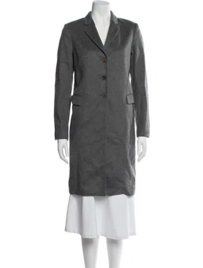 Pre-owned Paul Smith Wool Coat In Gray