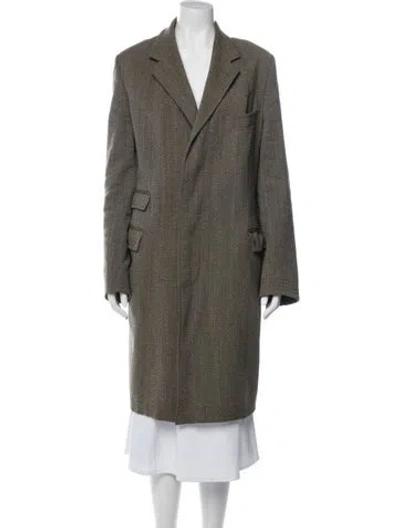 Pre-owned Paul Smith Wool Coat In Green