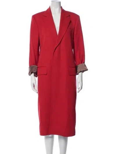 Pre-owned Paul Smith Wool Coat In Red