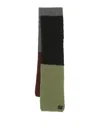Paul Smith Black Colourblock Mohair Knitted Scarf In Black