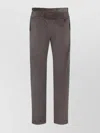 Paul Smith Wool Corduroy Straight Fit Trousers In Gray