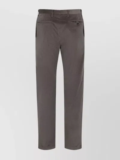 Paul Smith Wool Corduroy Straight Fit Trousers In Gray