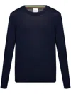 Paul Smith Lightweight Wool Crewneck Sweater With Ribbed Cuffs