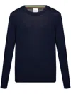 Paul Smith Wool Crewneck Sweater In Blue