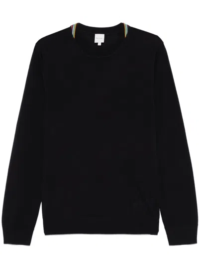 Paul Smith Wool Crewneck Sweater In Black