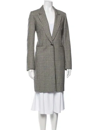 Pre-owned Paul Smith Wool Houndstooth Print Coat In Multicolor