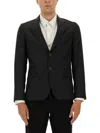 Paul Smith Charcoal Wool Cashmere Jacket In Black