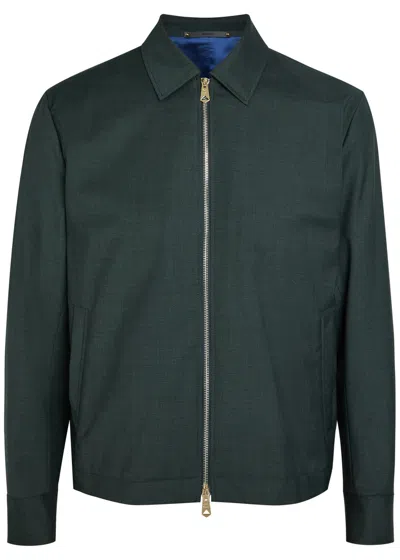 Paul Smith Wool Jacket In Dark Green