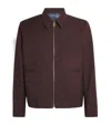 Paul Smith Wool Lightweight Jacket In Burgundy