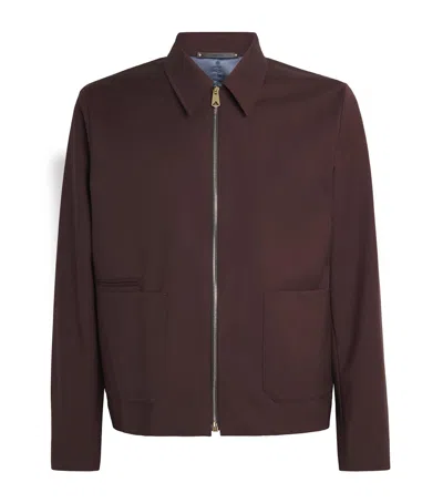 Paul Smith Wool Lightweight Jacket In Red