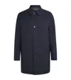 Paul Smith Wool Mac With Gilet In Blue