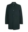 Paul Smith Wool Mac With Gilet In Green