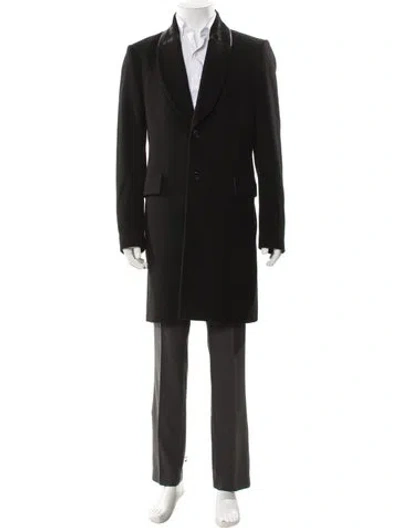 Pre-owned Paul Smith Wool Overcoat In Blue