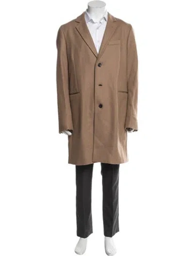 Pre-owned Paul Smith Wool Overcoat In Brown