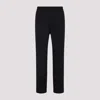 Paul Smith Elastic Waist Texturized Wool Pants In Black