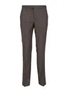 Paul Smith Tailored Checkered Trousers Featuring Pockets In Brown