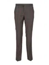Paul Smith Tailored Checkered Trousers Featuring Pockets In Brown
