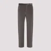 Paul Smith Wool Corduroy Straight Fit Trousers In Gray