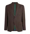 Paul Smith Wool Patch-pocket Blazer In Brown
