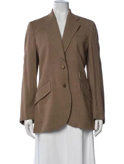 Pre-owned Paul Smith Wool Patterned Blazer In Brown