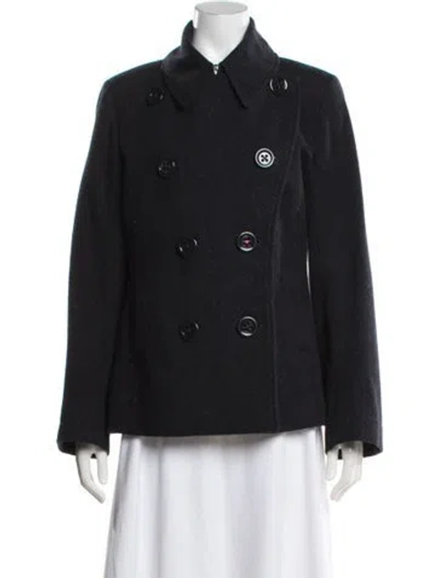 Pre-owned Paul Smith Wool Peacoat In Black
