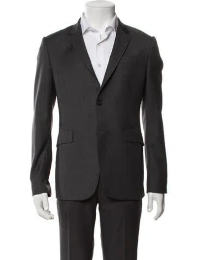 Pre-owned Paul Smith Wool Peacoat In Gray