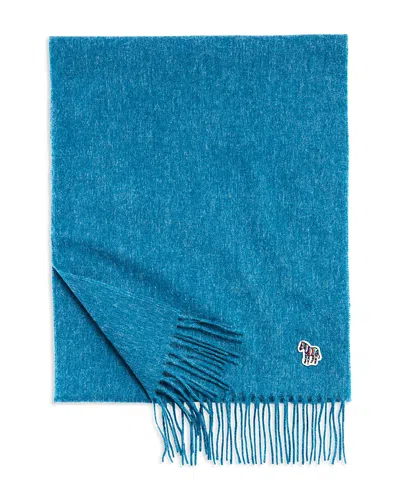 Paul Smith Wool Scarf In Blue