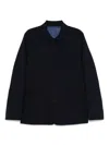 Paul Smith Wool Shirt Jacket In Blue