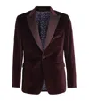 Paul Smith Wool-silk Blazer In Red