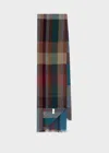Paul Smith Signature Stripe Check Scarf In Multicolour