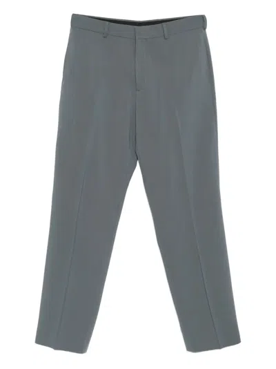 Paul Smith Wool Straight-leg Trousers In Green