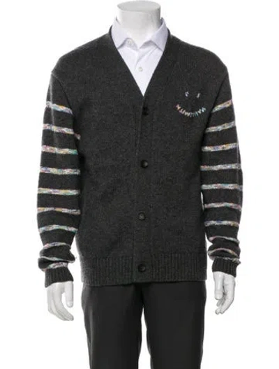 Pre-owned Paul Smith Wool Striped Varsity Jacket In Green