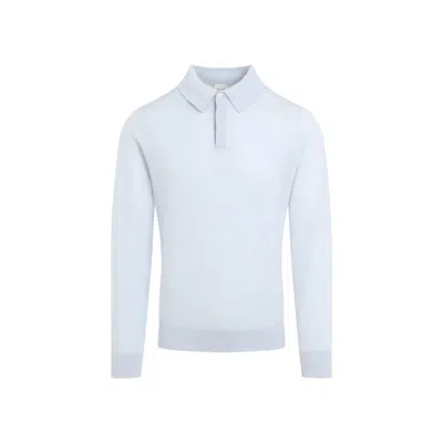 Paul Smith Wool Sweater Polo In Blue
