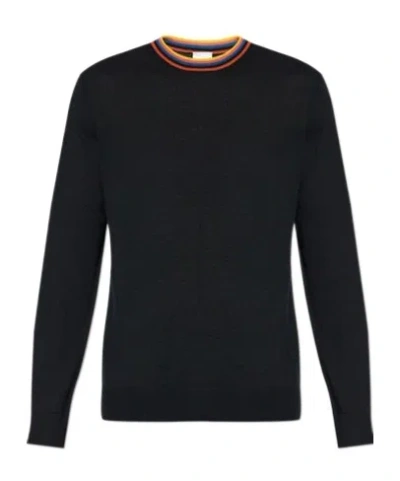 Paul Smith Wool Sweatshirt In Gray