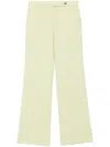 Paul Smith Pressed Crease Wool Trousers In Green