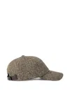 Paul Smith Wool Tweed Cap In Multi