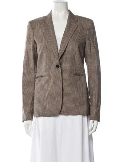 Pre-owned Paul Smith Wool Tweed Pattern Blazer In Brown