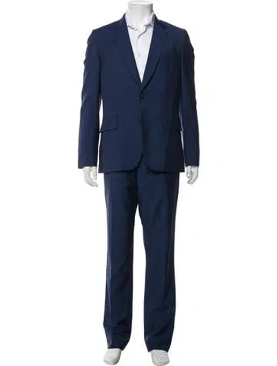 Pre-owned Paul Smith Wool Two-piece Suit In Blue