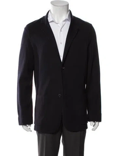 Pre-owned Paul Smith Wool V-neck Cardigan In Blue