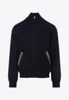 Paul Smith Zip-up Jacket With Colorful Striped Accents