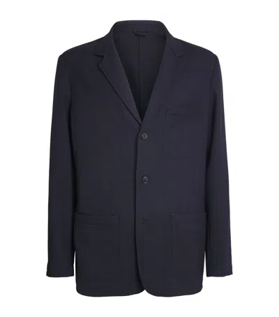 Paul Smith Wool-blend Unstructured Blazer In Black
