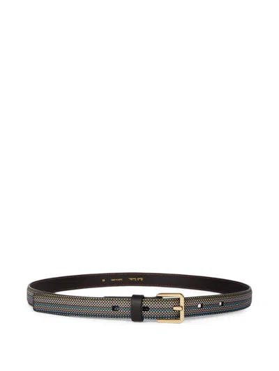 Paul Smith Woven Buckle Belt In Multi