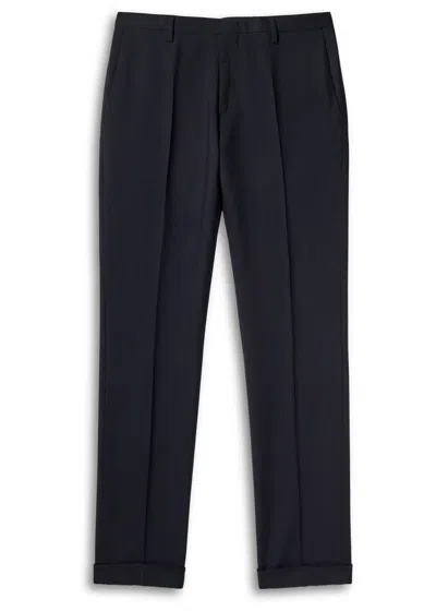 Paul Smith Woven Tailored Trousers In Black
