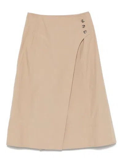 PAUL SMITH WRAP MIDI SKIRT