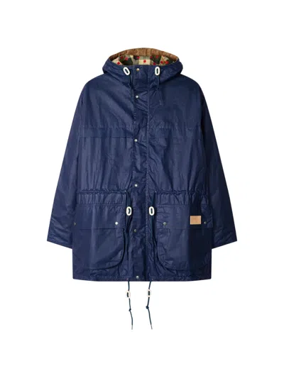 Paul Smith X Barbour Durham Hooded Jacket In Blue