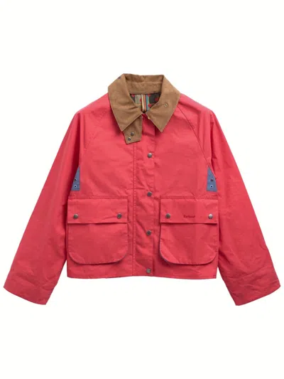 Paul Smith X Barbour Sleek Mini Sports Jacket In Red