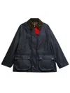 Paul Smith X Barbour Waxed Cotton Jacket In Black