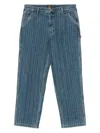 Paul Smith London Carpenter Stripe Jeans In Blue