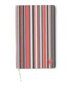 Paul Smith X Manchester United Signature Stripe Notebook In Red